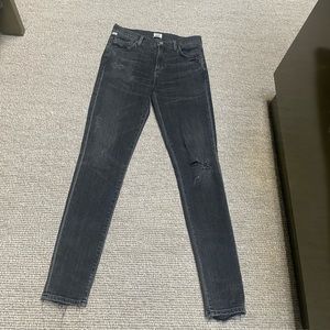 Citizens of Humanity pre distressed rocket high rise skinny